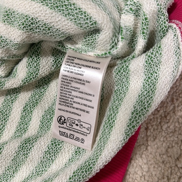 NEW Free People Classic Striped Oversized Crewneck Sweatshirt Large - Picture 5 of 5